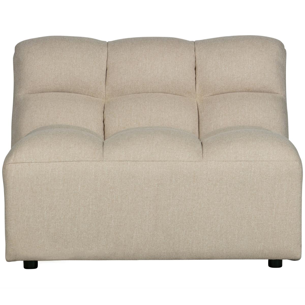 SESSEL Pepper Sandfarben B: 100cm - Sandfarben/Schwarz, Design, Kunststoff/Textil (100/79/92cm) - Livetastic