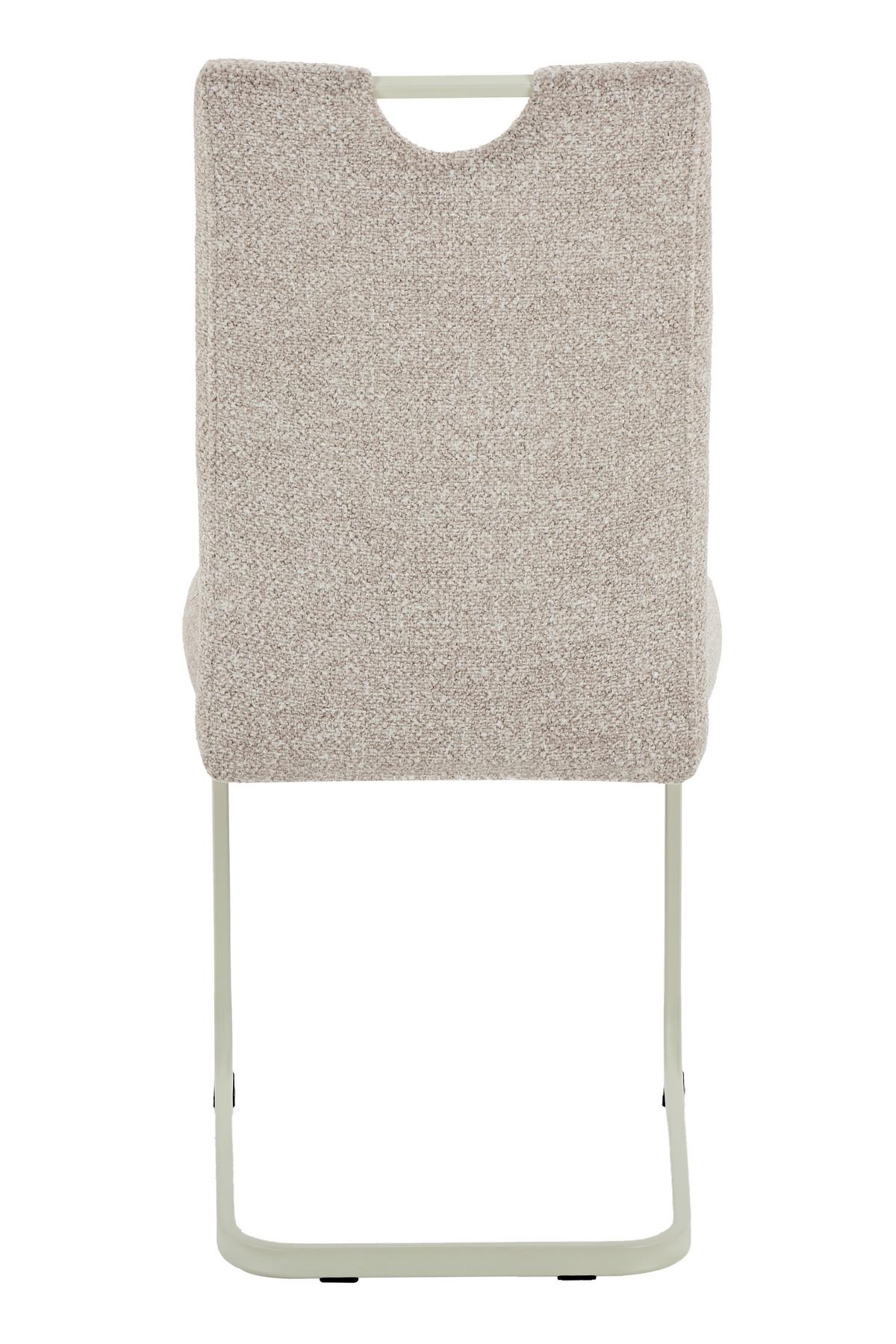 SCHWINGSTUHL-SET TIVOLI S 4ER-SET - Beige/Creme, MODERN, Textil/Metall (45/98/59cm) - MID.YOU