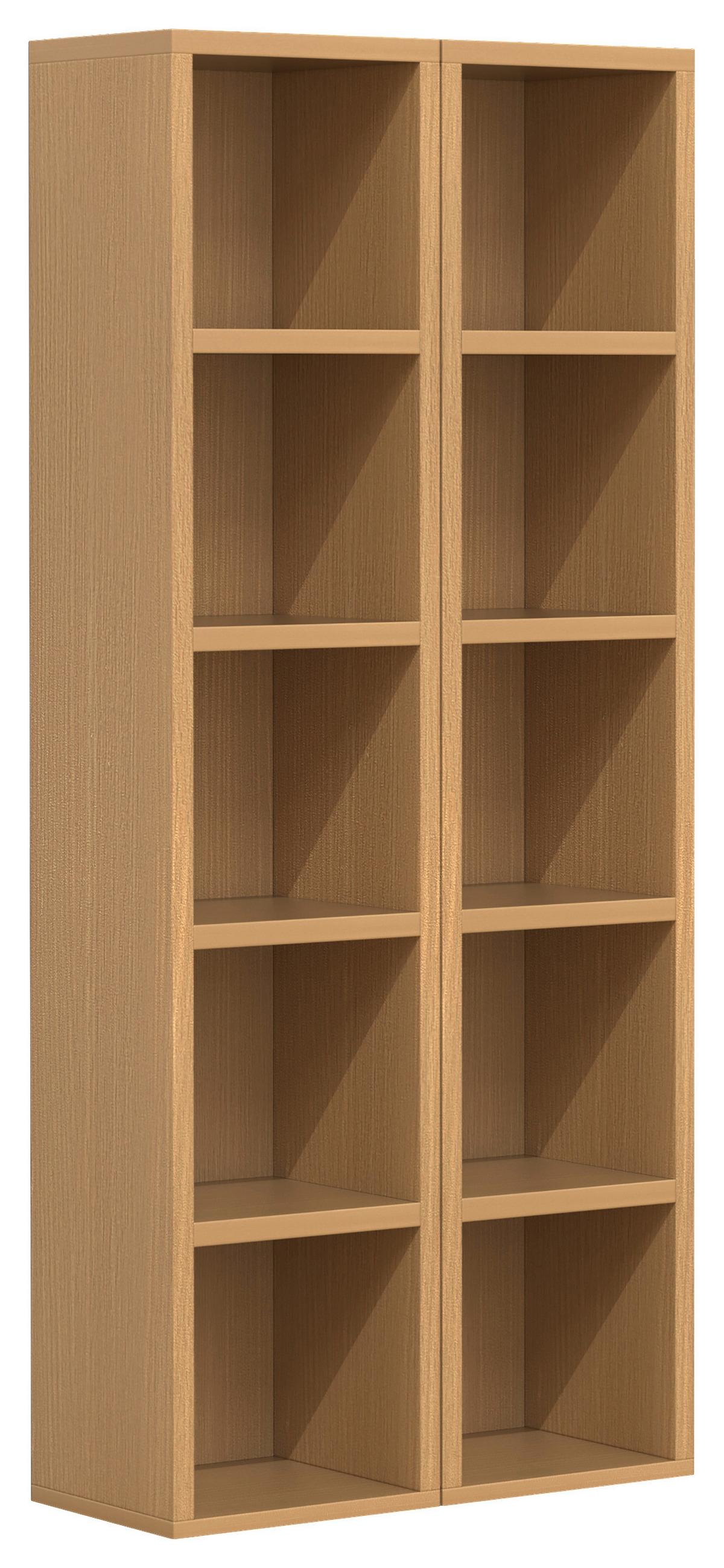 Regal Megosa S, Barva Bukve - barve bukve, Design, leseni material (40/94/17cm) - MID.YOU