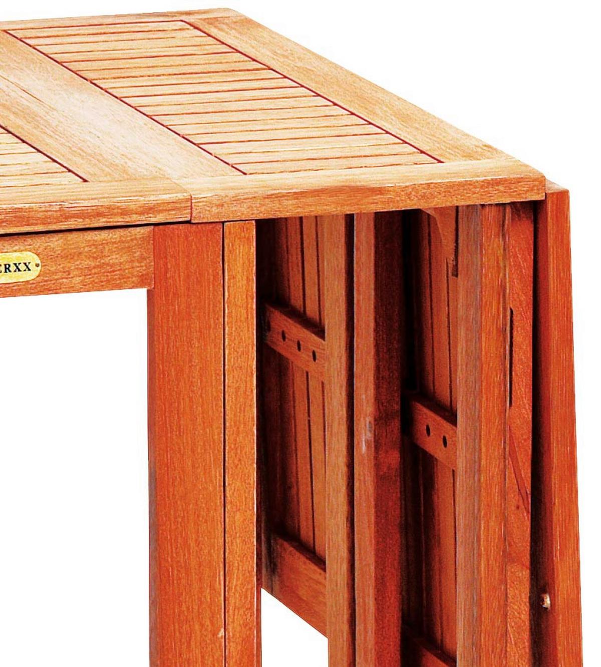 Gartenklapptisch aus Eukalyptus ca. 65x74x107cm - Naturfarben, KONVENTIONELL, Holz (190,5/65/74cm) - Gardenson