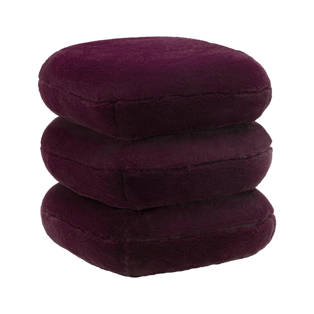 Drehhocker Vicky Bordeaux - Bordeaux, MODERN, Holz/Textil (54/54/44cm) - Premium Living