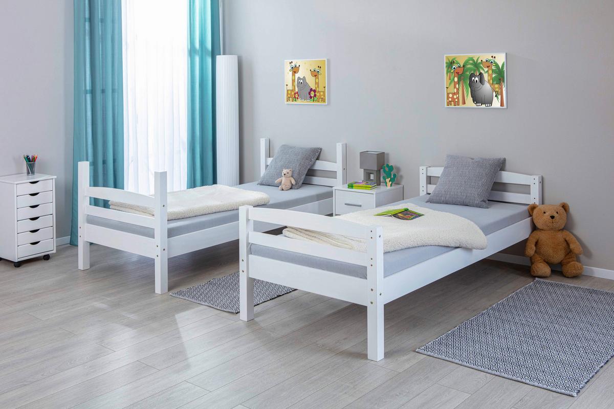 Etagenbett Holz Annika ca. 90x200 cm Weiß - Weiß, KONVENTIONELL, Holz (90/200cm) - Livetastic