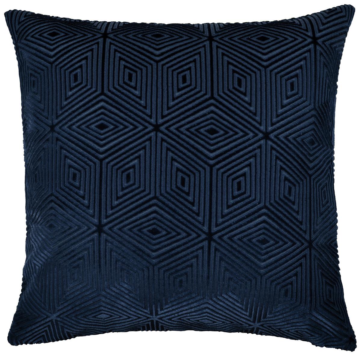 Kissenhülle Rania Dunkelblau ca. 40x40cm - Dunkelblau, Textil (40/40cm)