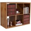 Regal Samy 2, Barva Hrasta - barve hrasta, Moderno, leseni material (112/76/37cm)