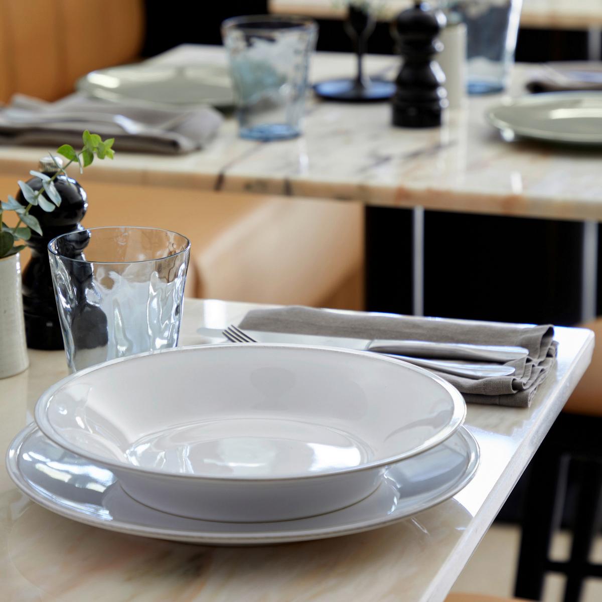 SERWIS OBIADOWO-ŚNIADANIOWY 5-FIPS01-WHI - biały wysoki połysk, Basics, ceramika - Costa Nova