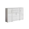 Aktenschrank Office Edition Sw Set 16 Grau/Weiß - Weiß Hochglanz/Grau, MODERN, Holzwerkstoff (172,6/113,6/33cm) - MID.YOU