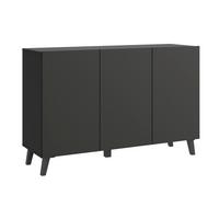 Sideboard Sideboard Phuket 120 - Schwarz, Design, Holzwerkstoff/Kunststoff (120/76/39cm) - P & B