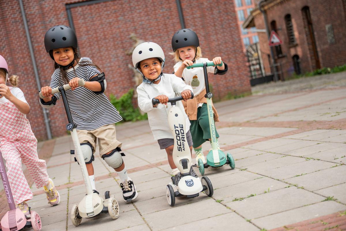 HULAJNOGA DLA DZIECI HIGHWAYKICK 1 - jasnoszary, Trend, tworzywo sztuczne/metal (24/37/55cm) - Scoot and Ride