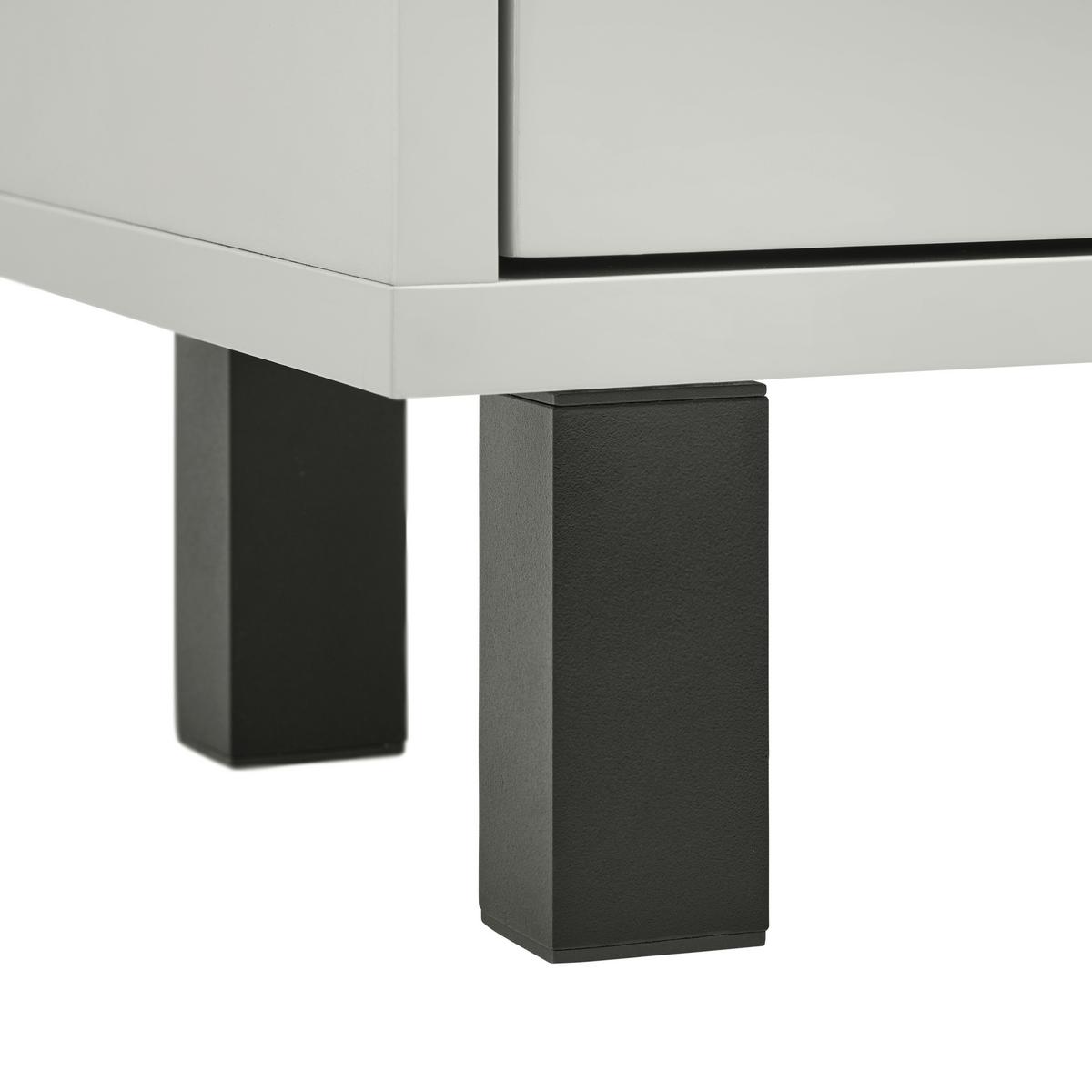 Seitenschrank Sophia Kashmirfarben - Kaschmir/Schwarz, MODERN, Holzwerkstoff (35/120/33cm) - Mömax