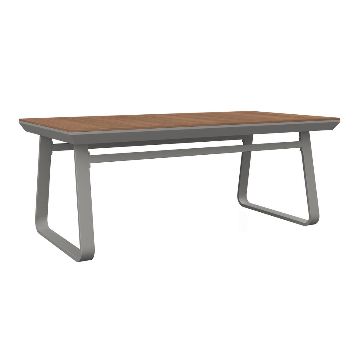 DINING-LOUNGESET EMMA - Creme/Hellgrau, Modern, Holz/Textil (248/318cm) - Bessagi Garden