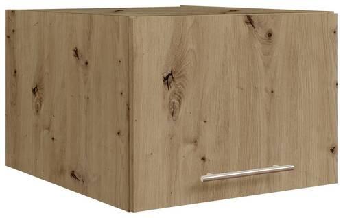 Aufsatzschrank in Eiche Artisan - Silberfarben/Eiche Artisan, Konventionell, Holzwerkstoff/Metall (50/38/67,5cm) - Mömax