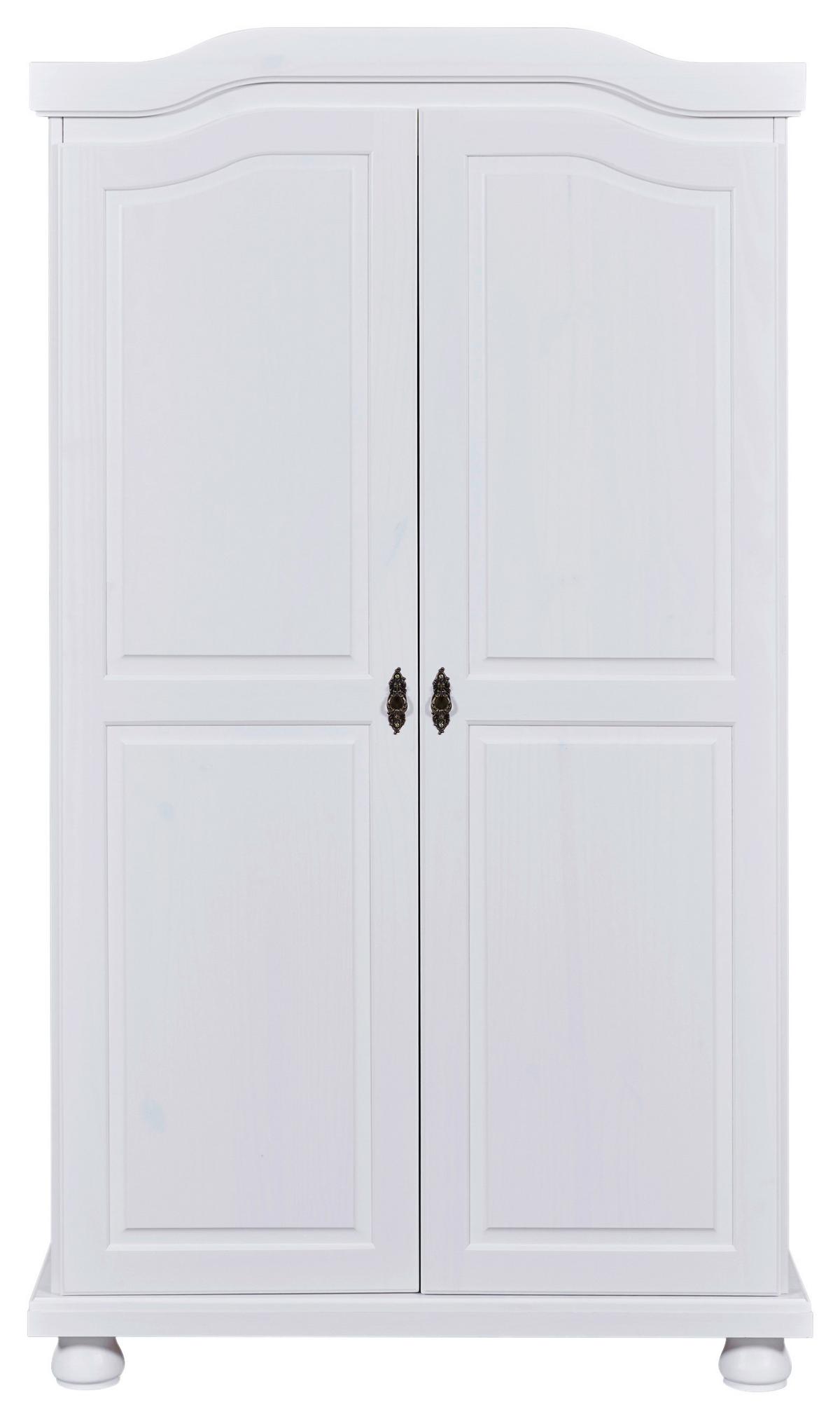 Rustikalna Garderobna Omara Hedda, Bela, Masiven Bor - bela, Trendi (104/180/56cm) - MID.YOU