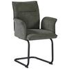 STOL MED ARMSTÖD NOVA - grön/svart, Modern, metall/textil (63/90/61cm) - Mömax