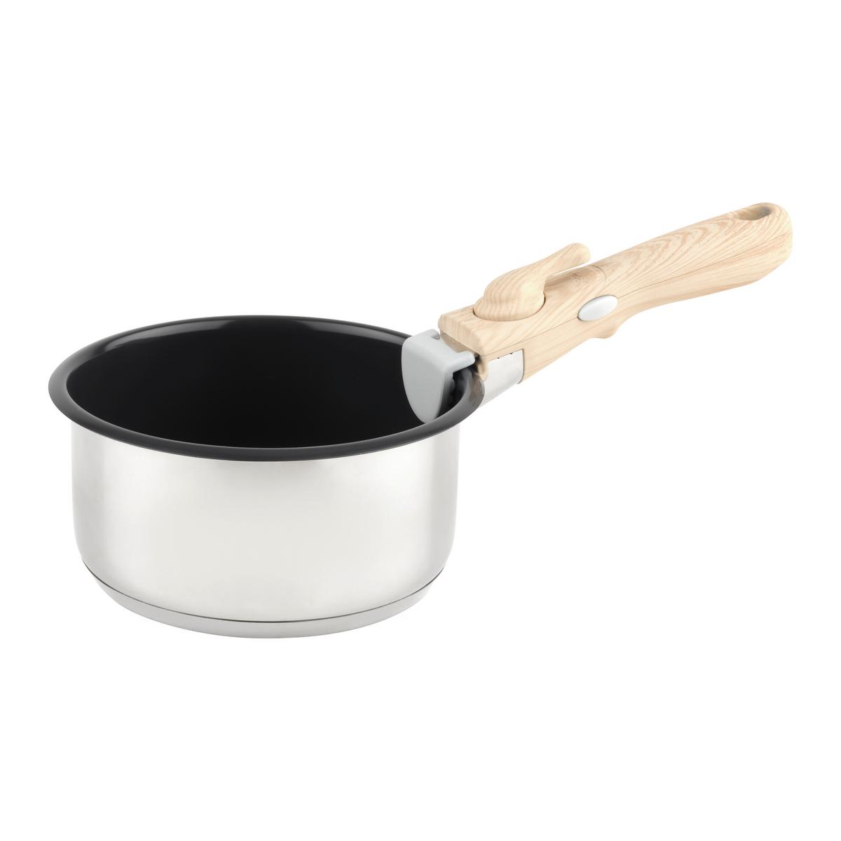 Cratiță Click&Cook, cca. 16cm - negru, Konventionell, metal (16/8cm) - Mömax