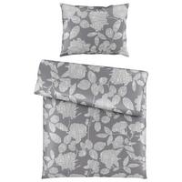 Bettwäscheset Thea - Grau, Konventionell, Textil (160/210cm) - Premium Living