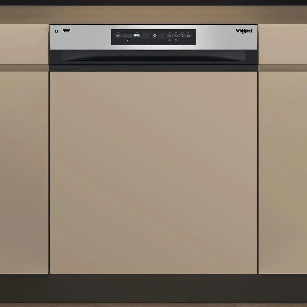 Mosogatógép Wh7pc15b4m60 - króm, műanyag/fém (60/82/55,5cm) - Whirlpool