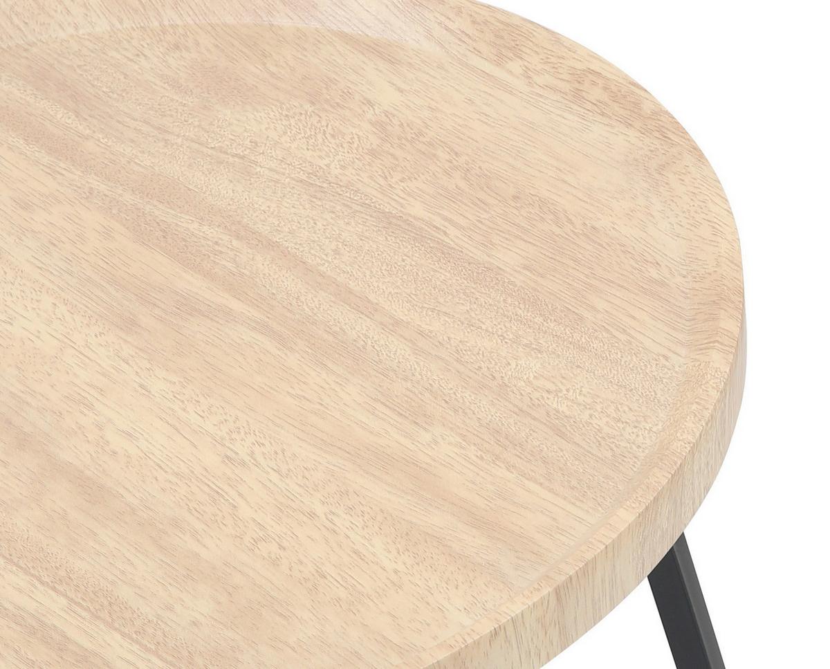 Stolić Fiona - boje hrasta/crna, Moderno, drvni materijal/metal (70/50/47/42cm) - Based