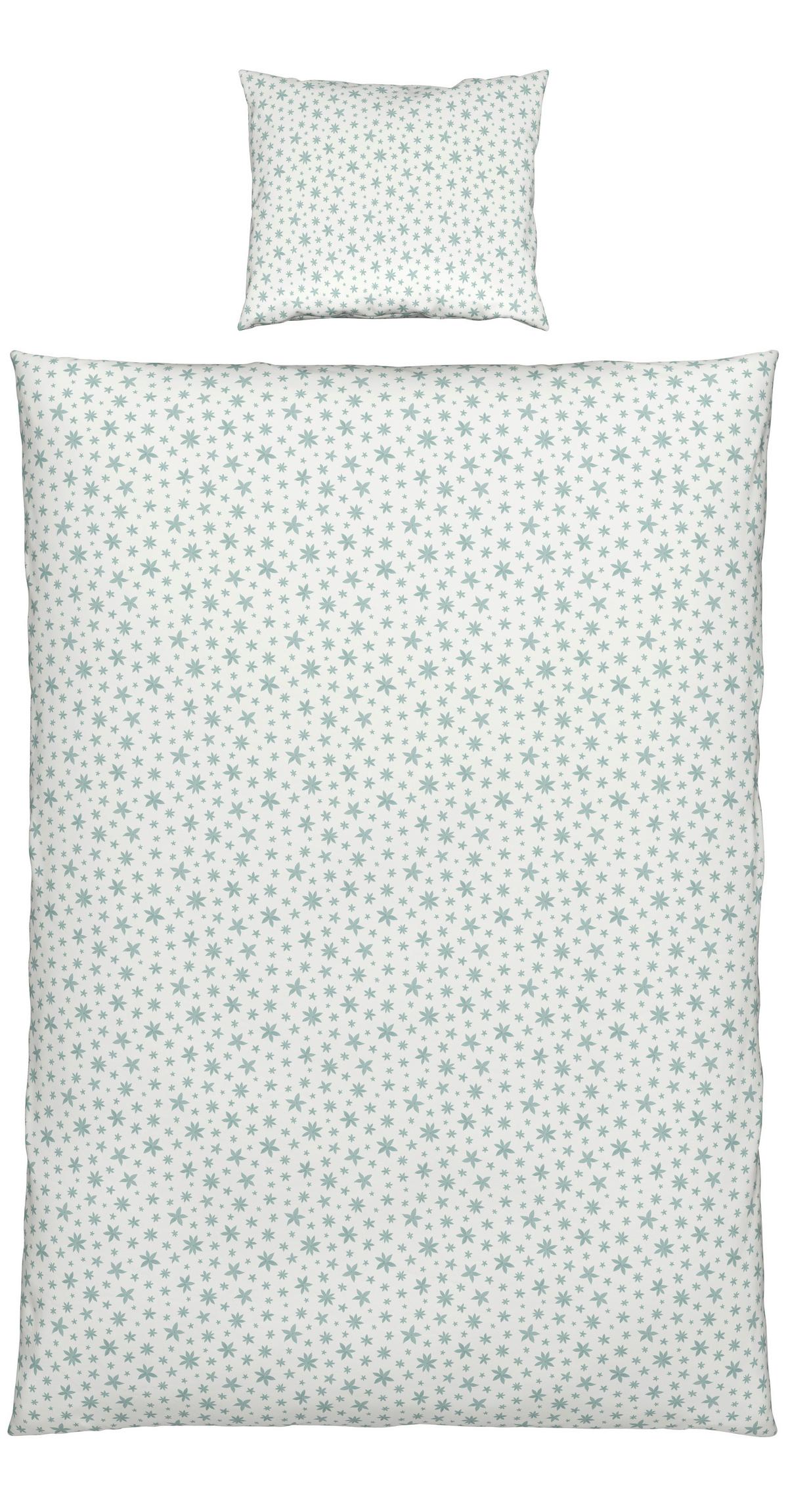BETTWÄSCHESET ANISE - Weiss/Mintgrün, Textil (160/210cm) - Modern Living