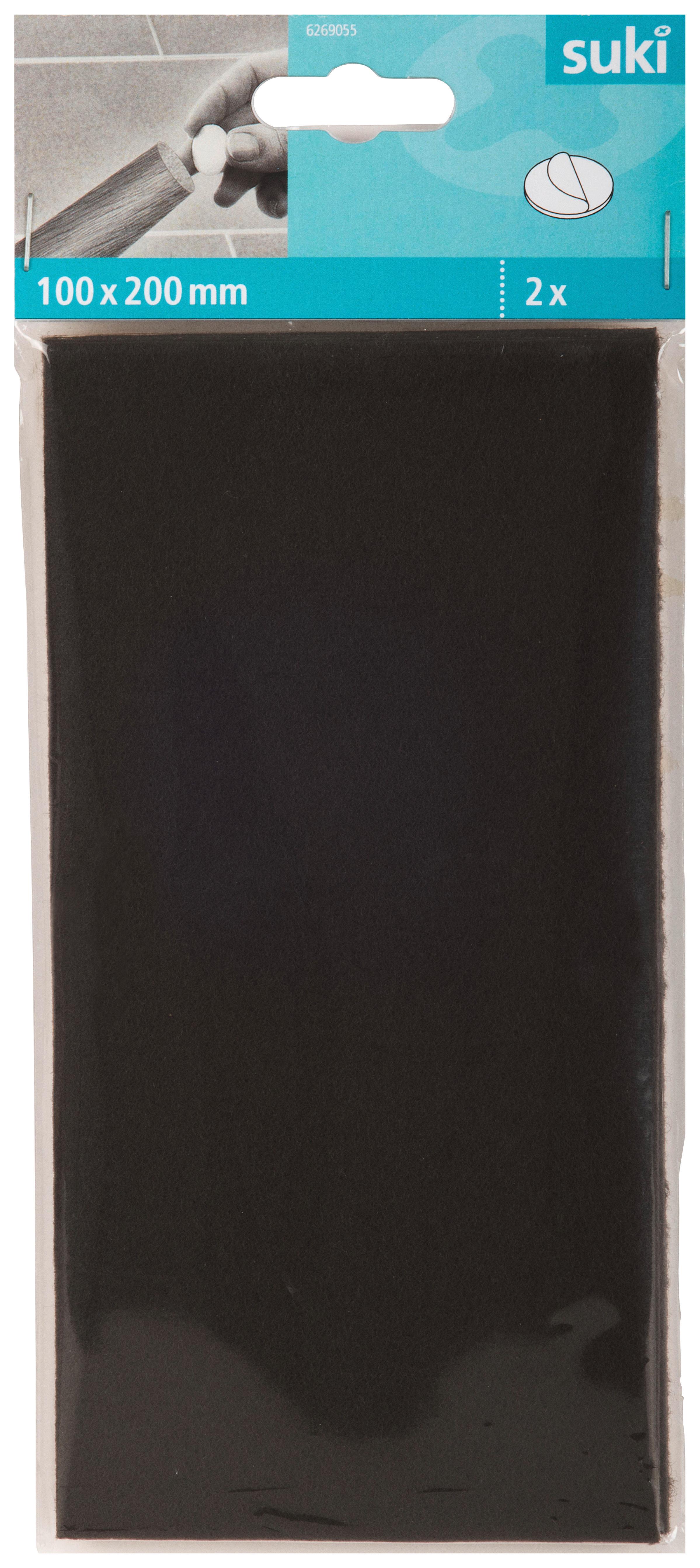 Vágható Filckorong 100x200mm 2db - barna, műanyag (20/10/0,3cm) - Suki