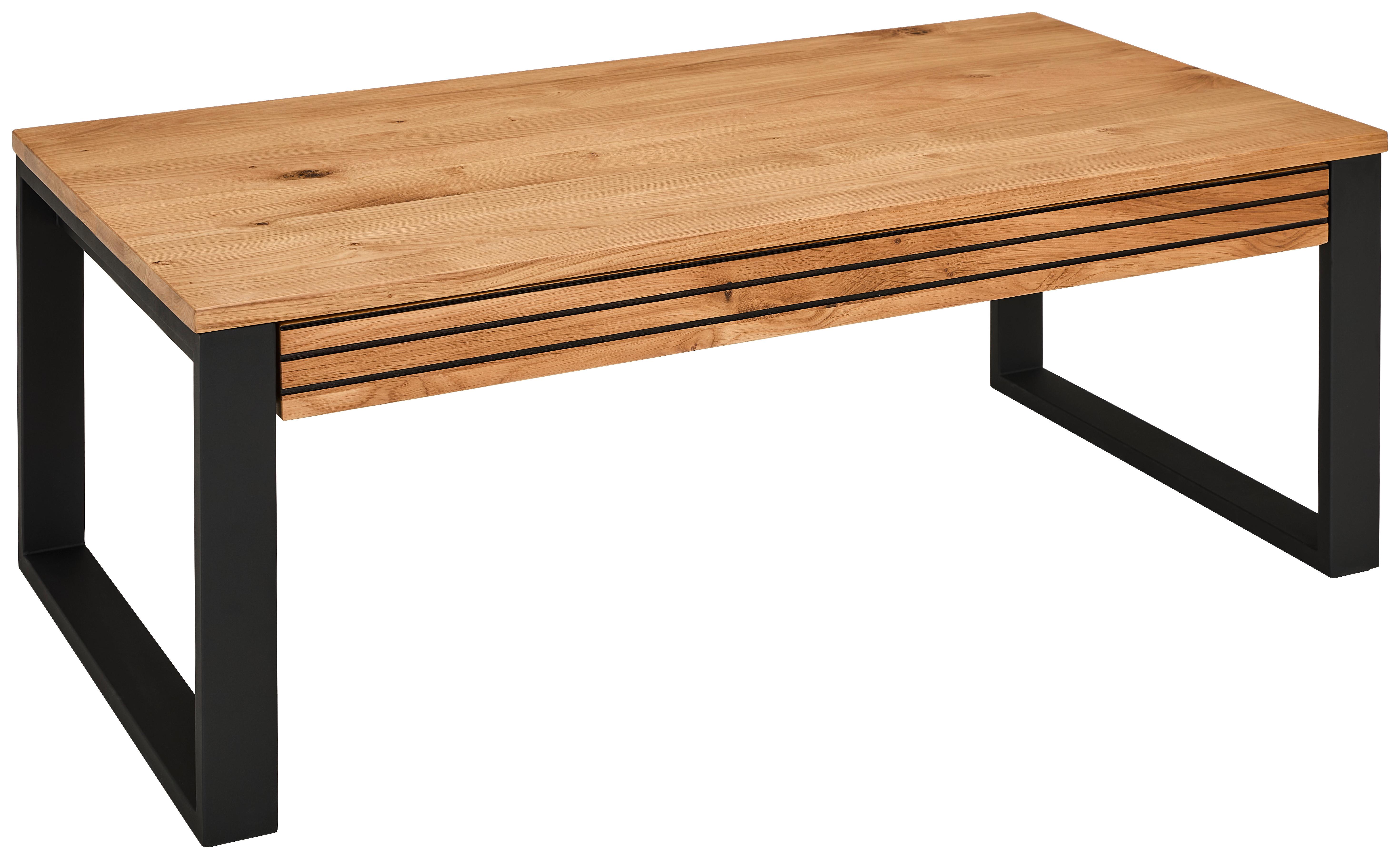 STOLIK KAWOWY PRADZIAD - kolor naturalny/czarny, Design, metal/drewno (115/60/42cm) - MID.YOU