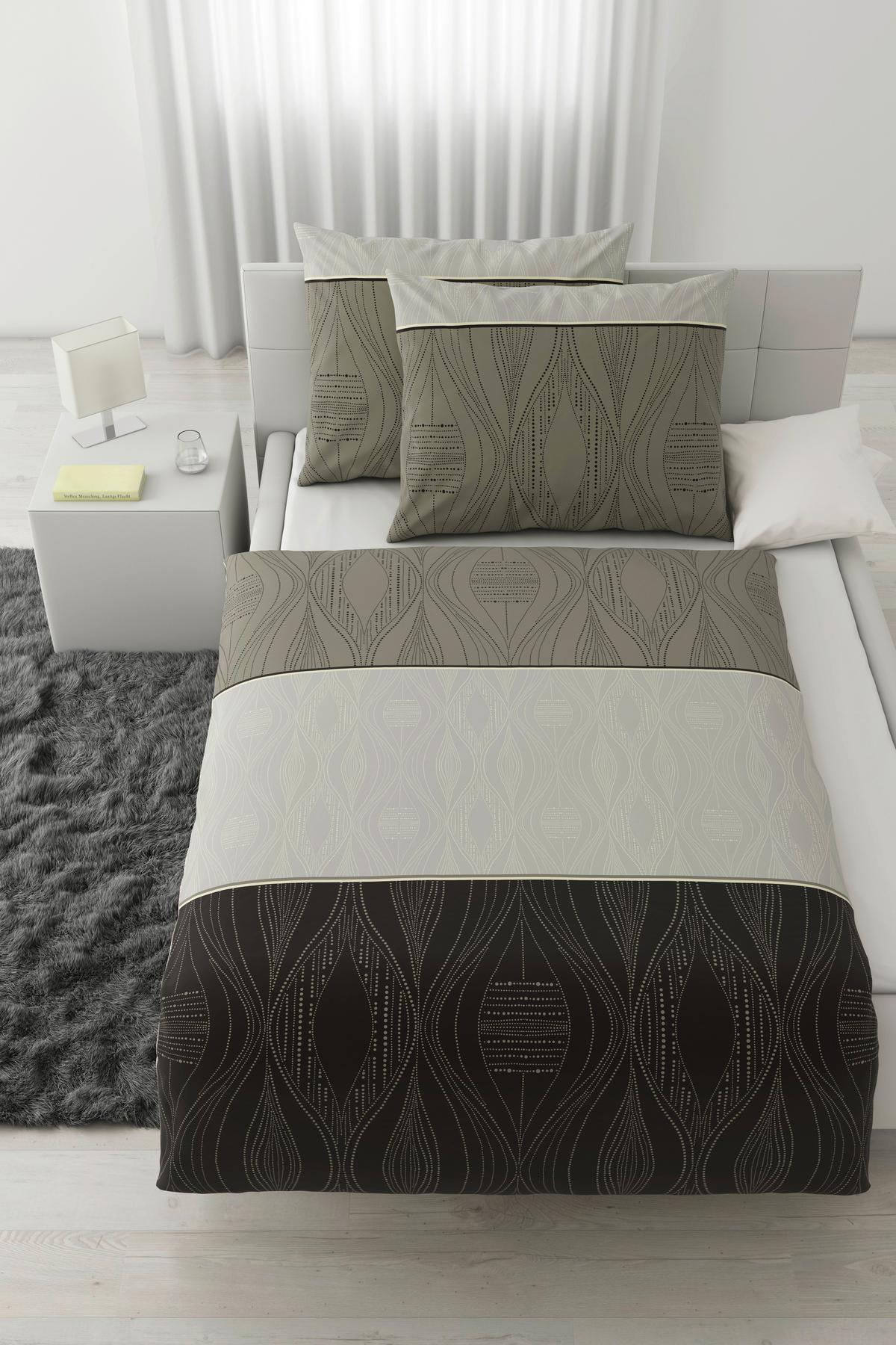 Bettwäsche Erik XXL Grau ca. 200x220cm - Grau, KONVENTIONELL, Textil (200/220cm) - Modern Living