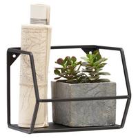 REGAŁ ŚCIENNY NORA - czarny, Trend, metal (20/16/16cm) - Landscape