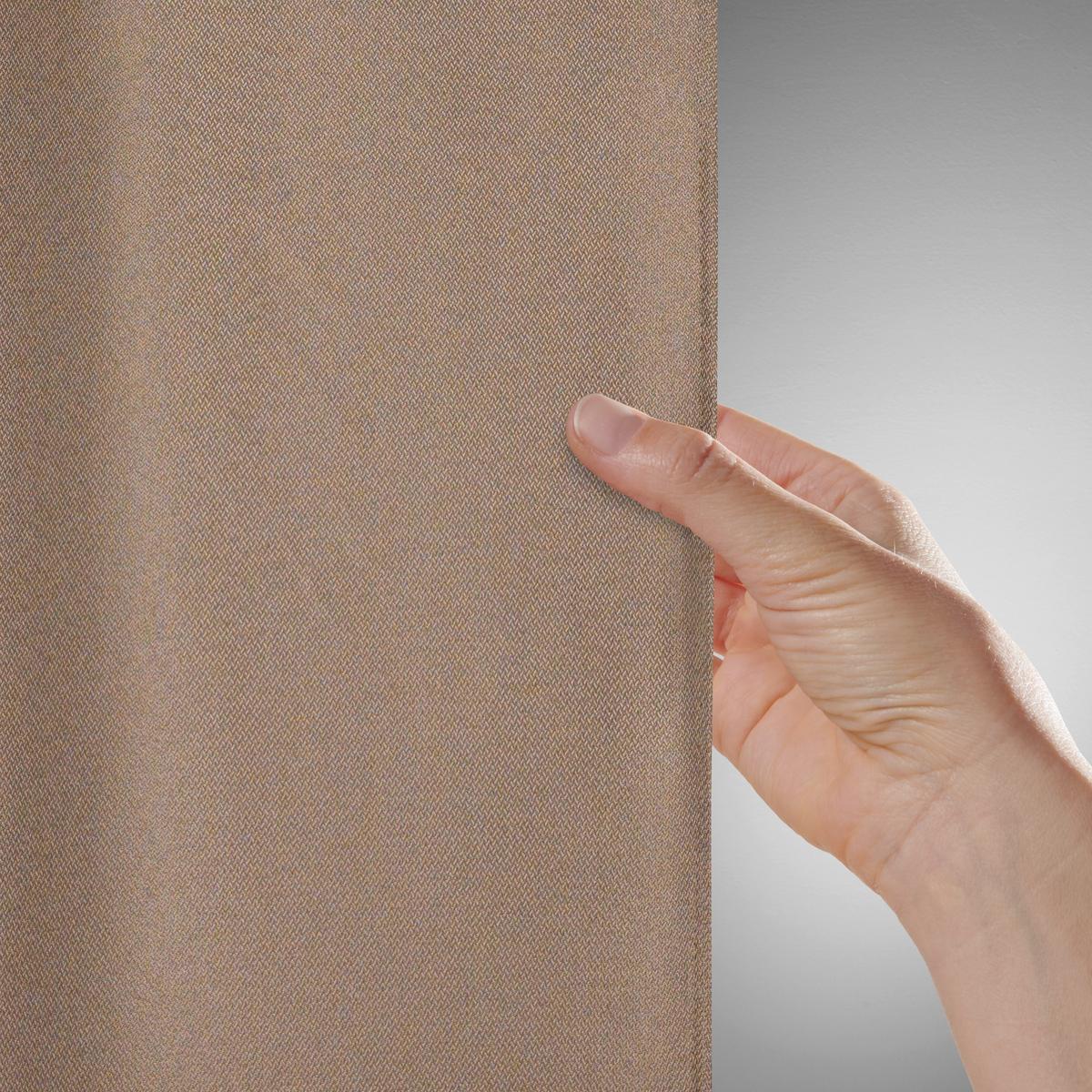 Fertigvorhang Andi ca. 140x245cm, 2 Stück - Beige, KONVENTIONELL, Textil (140/245cm) - Modern Living