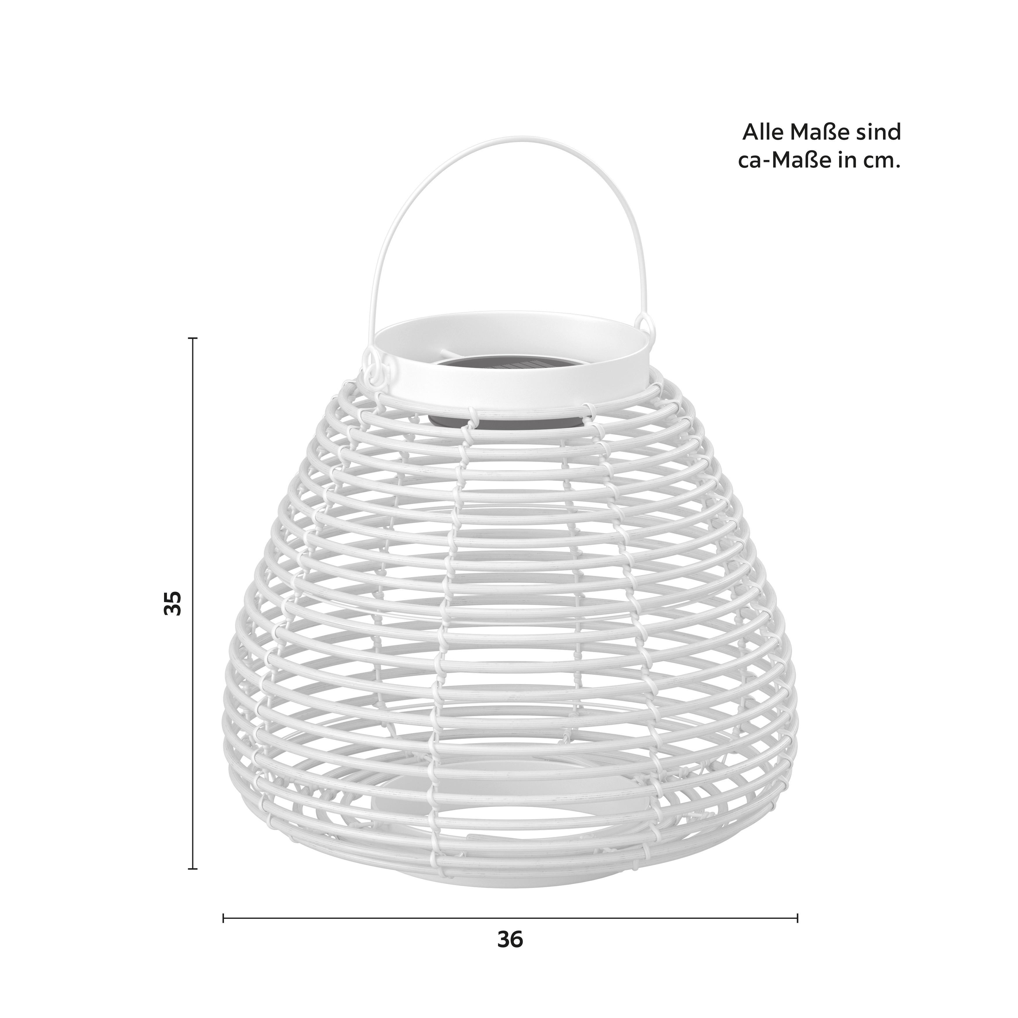UTOMHUSLAMPA ANINA - vit, Modern, metall/plast (36/35/36cm) - Bessagi Garden