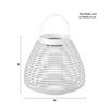 UTOMHUSLAMPA ANINA - vit, Modern, metall/plast (36/35/36cm) - Bessagi Garden