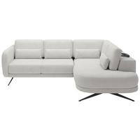 Kutna Garnitura Ilussio L - svijetlo siva/crna, Moderno (248-205/83-104/111cm) - Modern Living