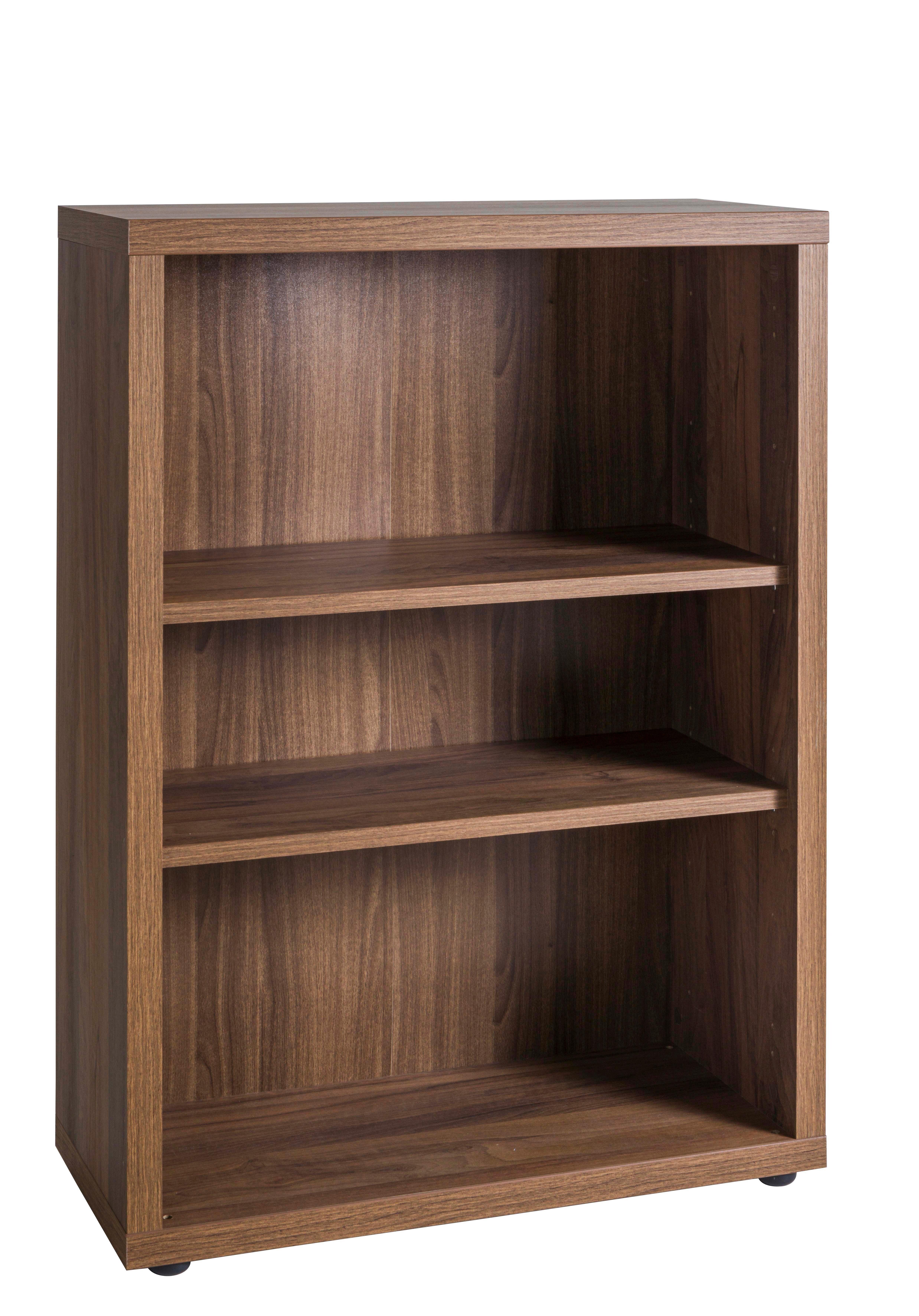 Polica Rilega - boja oraha, Moderno, pločasti materijal (81,9/111,2/35,5cm) - Modern Living