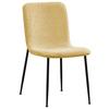 STOL MILA - svart/gul, Modern, metall/trä (43/82/57cm) - Mömax
