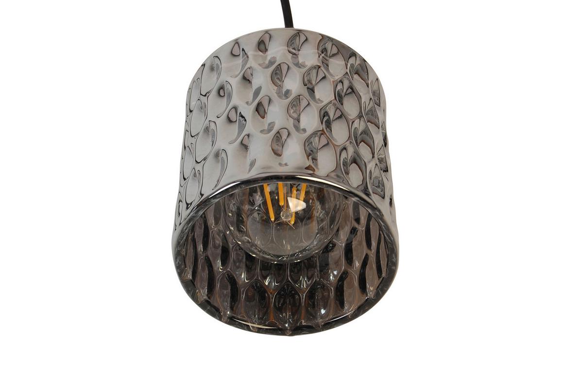 Hängeleuchte Smoky Graubraun max. 160Watt - Graubraun, Trend, Glas/Metall (90/11/112cm) - Novel