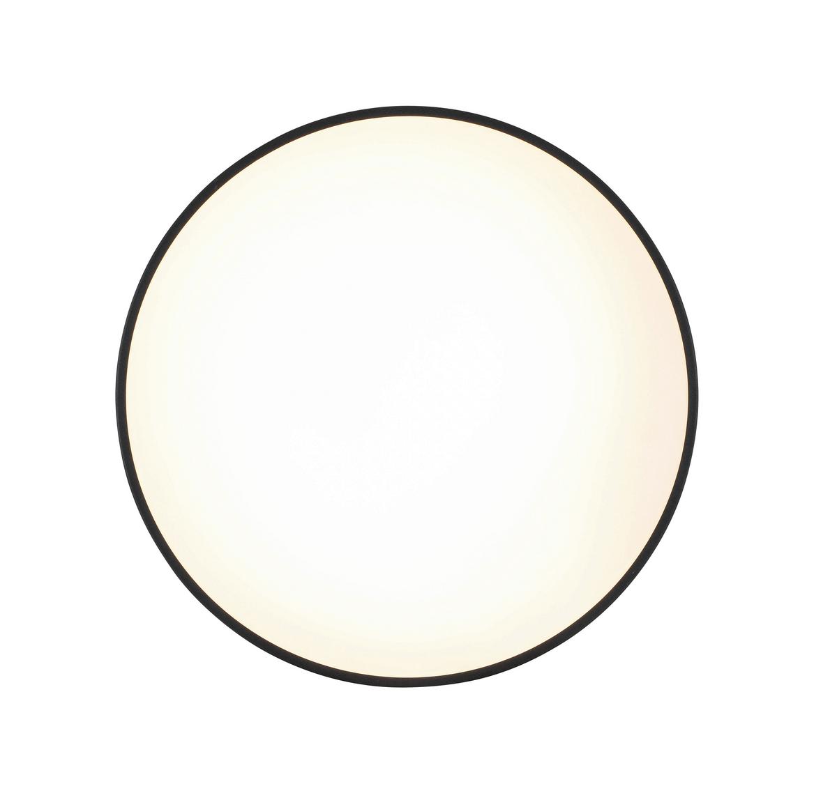 Led Svjetiljka Stropna Flache - crna, Moderno, metal/plastika (50/9cm) - Mömax