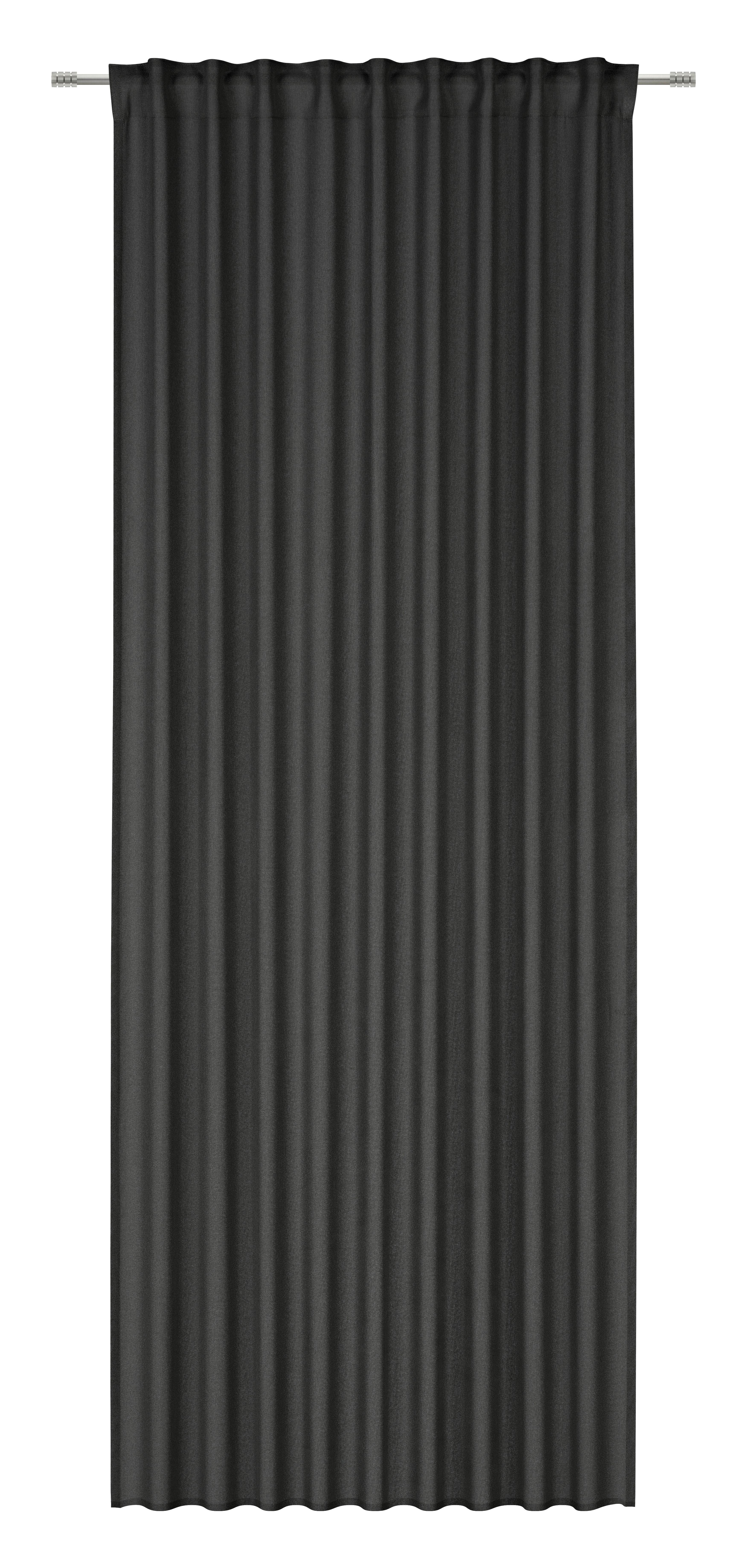Gotova Zavesa 135x245cm Ben - crna, Moderno, tekstil (135/245cm) - Modern Living
