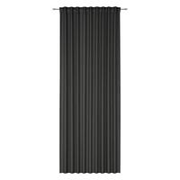 Fertigvorhang Ben Schwarz ca. 135x245cm - Schwarz, MODERN, Textil (135/245cm) - Modern Living