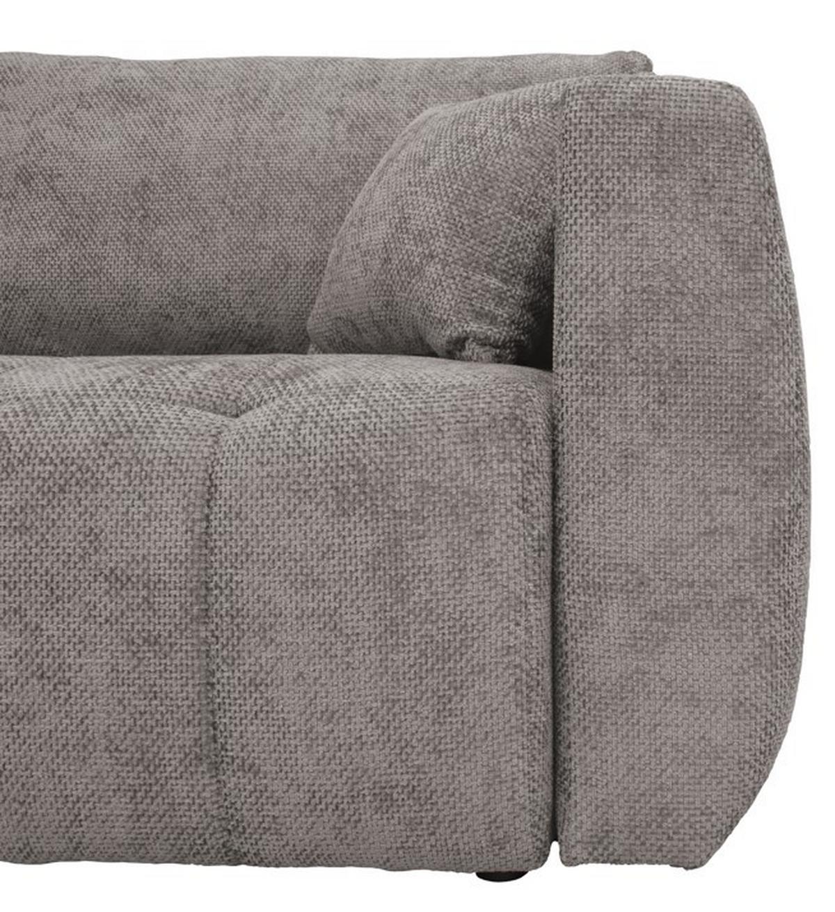 Canapea extensibila BALI - taupe/gri, Modern, lemn/textil (245/74-90/104cm) - Luca Bessoni