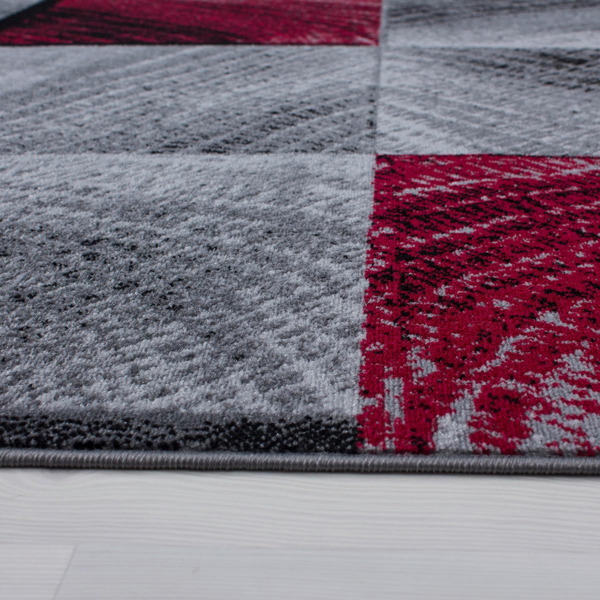 Webteppich Plus Rot ca. 80x150cm - Rot, Design, Textil (80/150cm)
