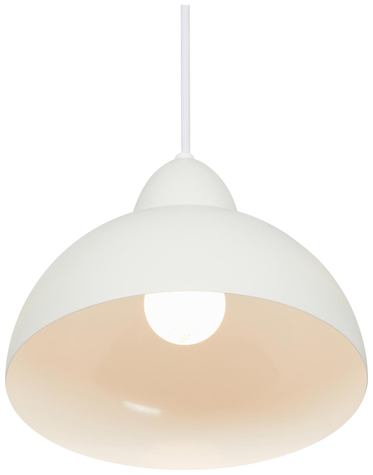 Lampă suspendată Michael - alb, Modern, plastic/metal (20/100cm) - Mömax