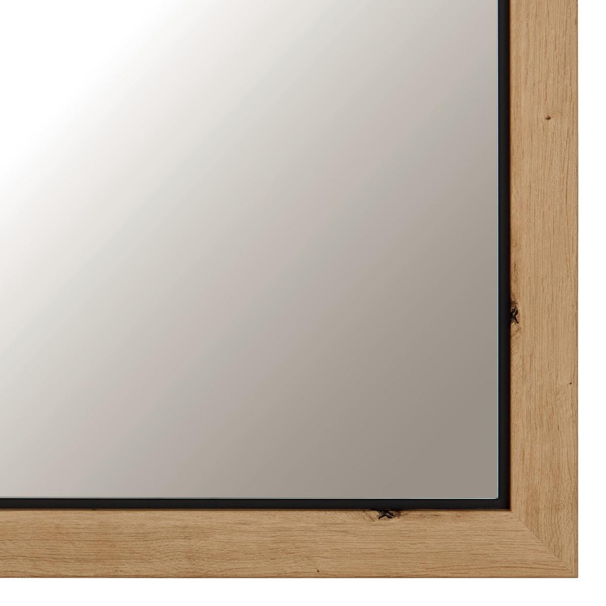 Ogledalo Harvey, 87 X 76 Cm - barve hrasta/antracit, Trendi, leseni material (87/76/2,5cm) - Mömax