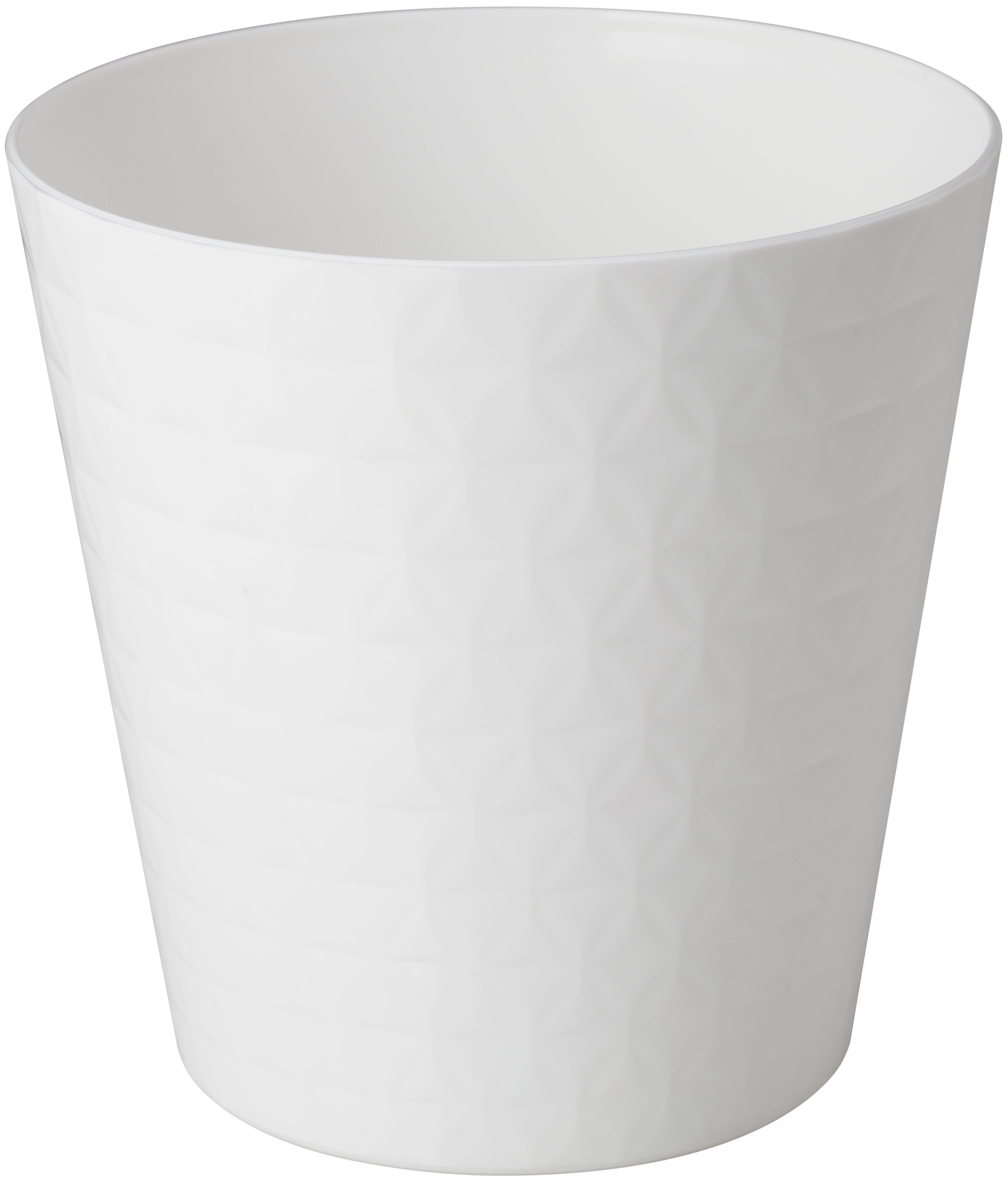 Übertopf Brilliant 17 Weiß Ø ca. 17cm - Weiß, KONVENTIONELL, Kunststoff (17/17cm) - Mömax