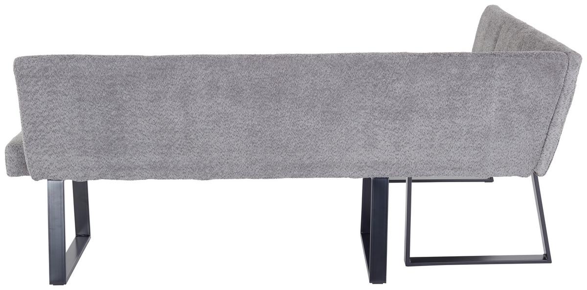 Kotna Klop Terri, Siva - siva/črna, Moderno, kovina/tekstil (150/190cm) - MID.YOU