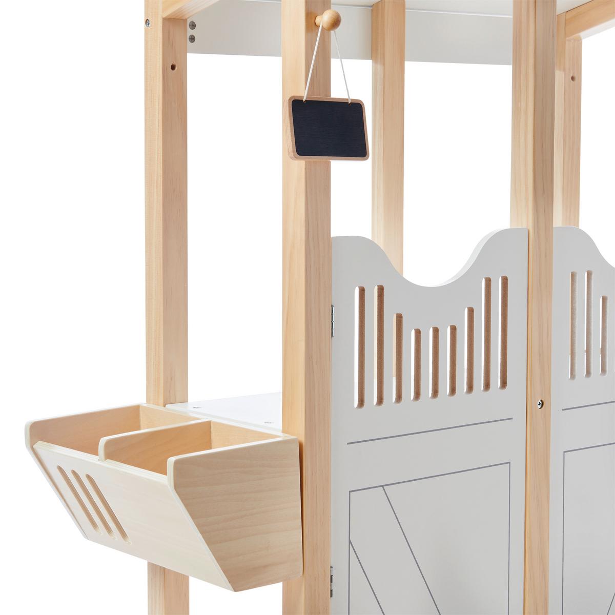 ZESTAW DO ZABAWY DLA DZIECI PFERDESTALL - czarny/biały, Basics, metal/drewno (84,2/25,5/104,3cm) - My Baby Lou