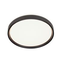 LAMPA SUFITOWA LED MESSINA - czarny/biały, Trend, tworzywo sztuczne/metal (38cm) - Novel