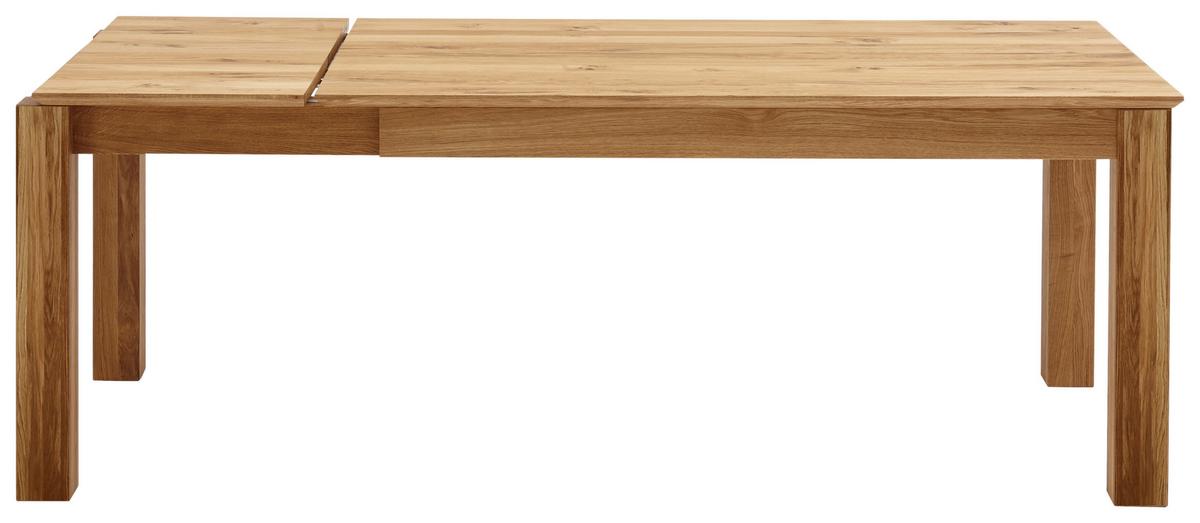 STÓŁ DO JADALNI FAMILIA - kolor dębowy, Konventionell, drewno (160-260/100/76cm) - Linea Natura