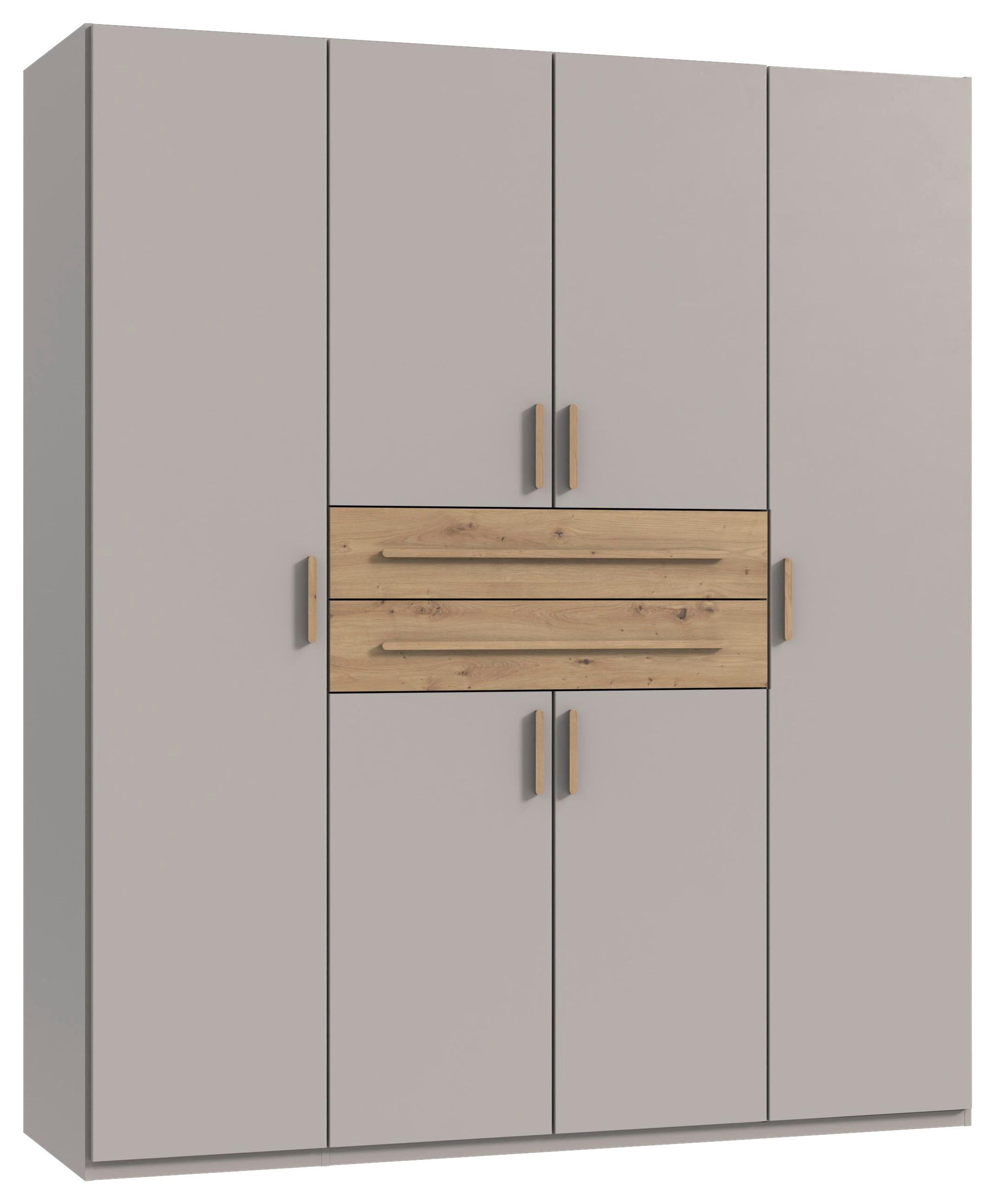 Șifonier LUMIO - cașmir/stejar Artisan, Konventionell, material pe bază de lemn (180/208/58cm) - Modern Living