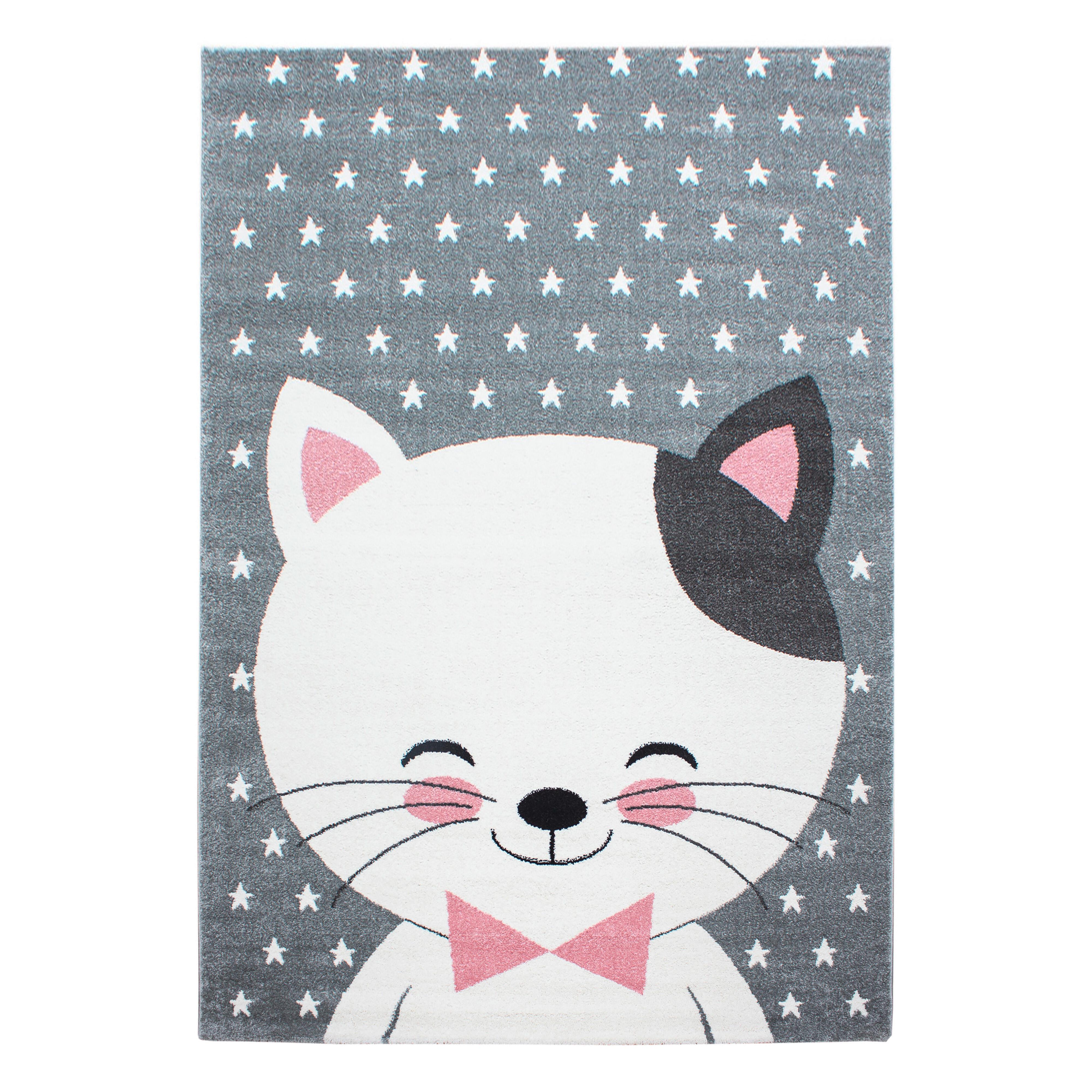 Kinderteppich Kids Pink ca. 140x200cm - Pink, Trend, Textil (140/200cm) - Ben'n'jen