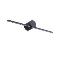 Wandleuchte Lp-777/1w M Bk Modern Slim - Schwarz, Design, Metall (40/5,5/7cm)