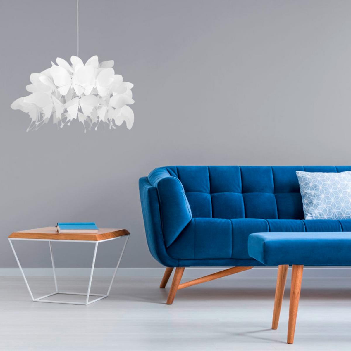 Kinderhängeleuchte Lp-3439/1p Farfalla - Weiss, Trend, Kunststoff (115/50/50cm)