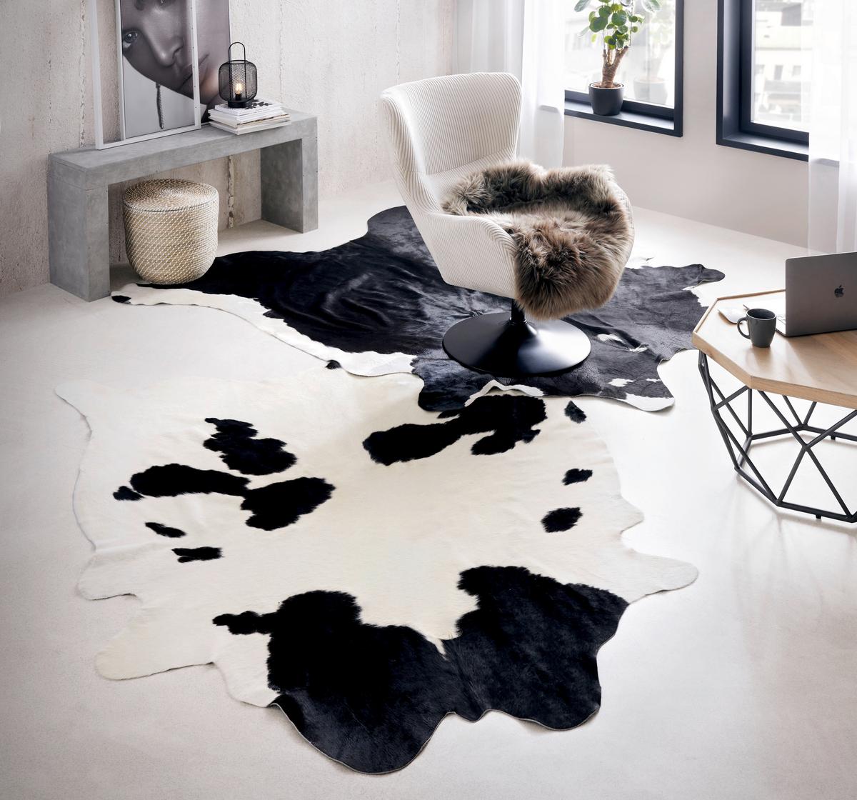 Koža Goveđa Christoph - smeđa/crna, Moderno, tekstil (4,5qm) - Modern Living